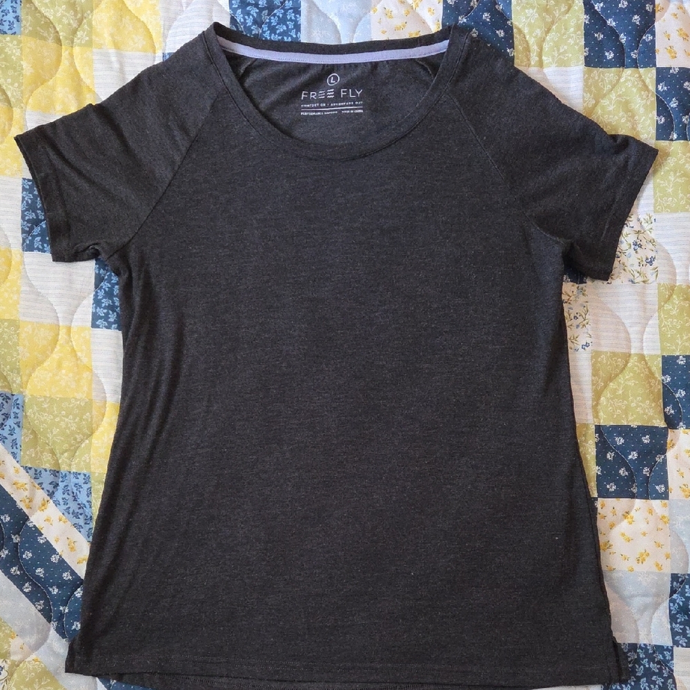 Free Fly Apparel Bamboo ExplorerCharcoal Short Sleeve Tee